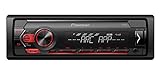 Pioneer MVH-S120UB | 1DIN Autoradio mit RDS | rot | halbe Einbautiefe | 4x50Watt | USB | MP3 |...