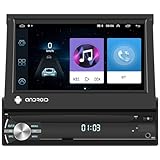 Hikity Android Autoradio mit Navi 1 Din Car Radio mit Bildschirm 7 Zoll Ausfahrbarem Touch Display...