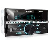 XOMAX XM-2R421 Autoradio mit Bluetooth I RDS I AM, FM I USB, AUX I 7 Beleuchtungsfarben einstellbar...