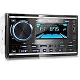 XOMAX XM-2R422 Autoradio mit Bluetooth I RDS I AM, FM I USB, AUX I 7 Beleuchtungsfarben einstellbar...