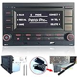 SCUMAXCON Autoradio Audio Stereo RCN210 für VW Golf MK4 Polo Passat B5 USB MP3 AUX SD Integriertes...