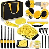 Herrfilk Auto Reinigungsset, 20 Pcs Autopflege Set, Auto Detailing Pinsel Auto Waschset für Auto...