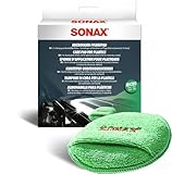 SONAX MicrofaserPflegePad (1 Stück) für gleichmäßiges Auftragen von Kunststoffpflegemitteln im...