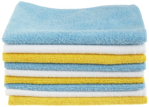 AmazonBasics Mikrofaser-Reinigungstücher, 12 Stück